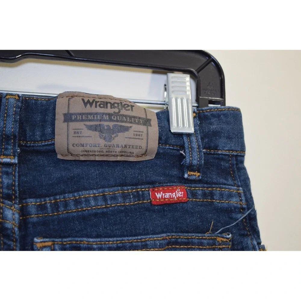 Wrangler Boys Classic Boot Slim Fit Blue Denim Jeans Size 12